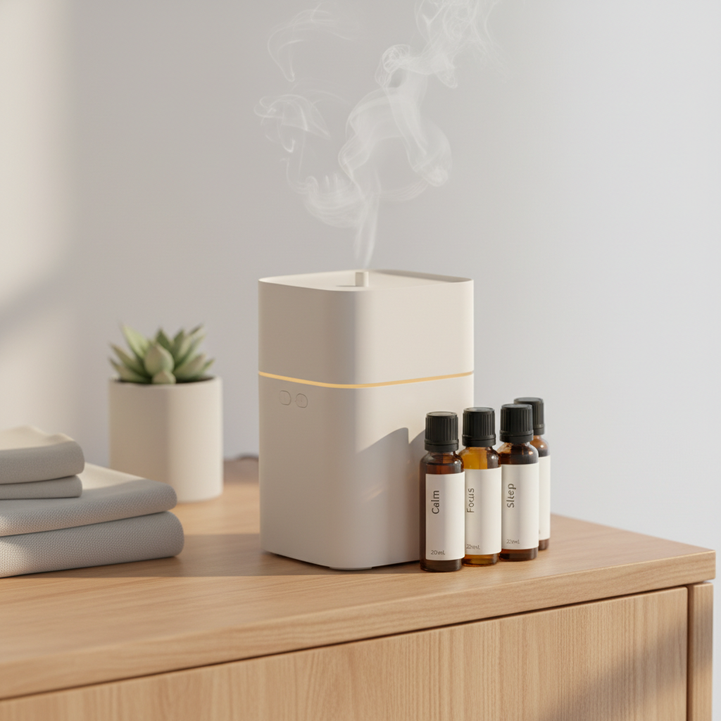 Hotel Waterless Essential Oil Diffuser Battery Powered | 1500 Sq Ft Coverage